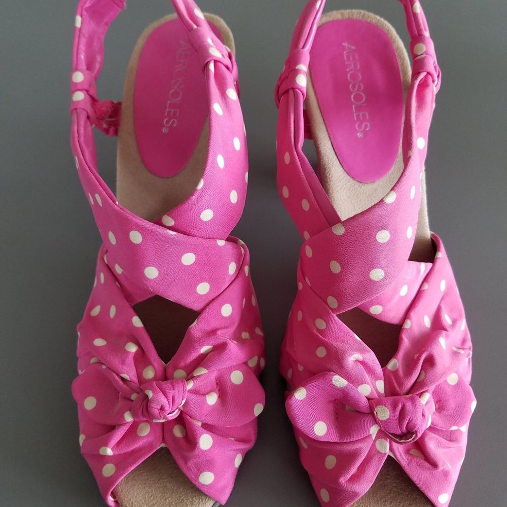 Cute Pink Polka Dot Sandals